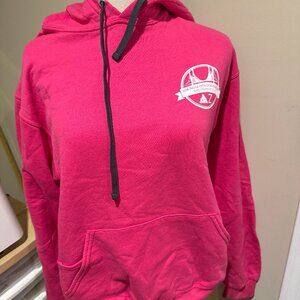 Sorority Delta Zeta Pink Hoodie Sweatshirt Adult Medium